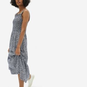 Everlane Smock Dress in Navy Floral Size 4